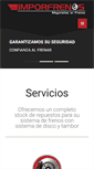 Mobile Screenshot of imporfrenos.com