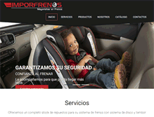 Tablet Screenshot of imporfrenos.com